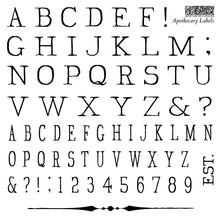 Load image into Gallery viewer, Apothecary Labels Stamp Set 6x6 by IOD