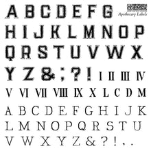 Load image into Gallery viewer, Apothecary Labels Stamp Set 6x6 by IOD