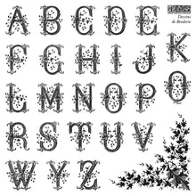 Load image into Gallery viewer, Dessins de Broderie Labels Stamp Set 6x6 by IOD