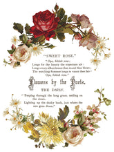 Load image into Gallery viewer, Flowers by the Poets Rub on Transfer Set by IOD