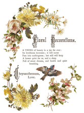 Load image into Gallery viewer, Flowers by the Poets Rub on Transfer Set by IOD