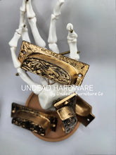 Load image into Gallery viewer, Hercules ~Antiqued Gold Cast Iron Pulls Antique Vintage Style -4pc Set