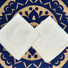 Load image into Gallery viewer, Vintage Linen Handkerchiefs with Intricate Corner Detail - September Live Sale 2026