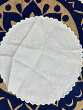 Load image into Gallery viewer, Set of 2 Vintage Doilies with Embroidered Scalloped Edge *as is* - September Live Sale 2026