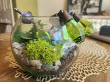 Load image into Gallery viewer, Mystic Moss ~ Antique Style Green Glass Drop Pulls