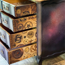 Load image into Gallery viewer, Time Works Decoupage Paper ~19x30 Fiber Paper