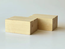 Load image into Gallery viewer, Wood Block Stands 2pc ~by IOD