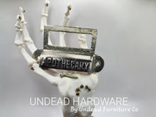Load image into Gallery viewer, Cast Iron "Apothecary" Label Pulls