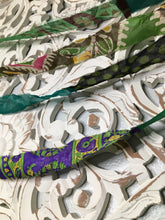 Load image into Gallery viewer, Bohemian Sari Silk Garland Banner 30 feet ~Green