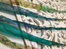 Load image into Gallery viewer, Bohemian Sari Silk Garland Banner 30 feet ~Green