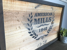 Load image into Gallery viewer, Handmade Rustic Style Sign - American Mills