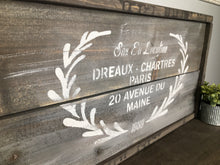 Load image into Gallery viewer, Handmade Rustic Style Sign - Dreaux Chartres