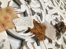 Load image into Gallery viewer, Bohemian Sari Silk Garland Banner - Creams & Tans ~Hand Made