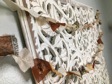 Load image into Gallery viewer, Bohemian Sari Silk Garland Banner - Creams & Tans ~Hand Made