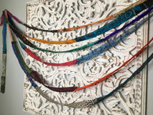Load image into Gallery viewer, Bohemian Sari Silk Garland Banner 30 feet ~Hand Made
