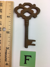 Load image into Gallery viewer, Antique Rusted Skeleton Keys #65