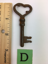 Load image into Gallery viewer, Antique Rusted Skeleton Keys #65