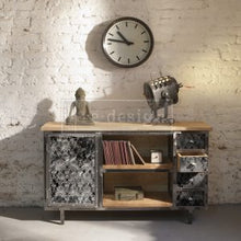 Load image into Gallery viewer, Dark Damask Decoupage Paper ~19x30 Fiber Paper