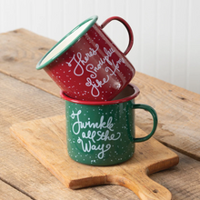 Load image into Gallery viewer, Set of Enamel Holiday Mugs #2