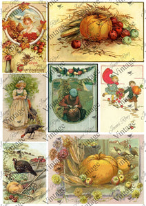 Fall Cards Decoupage Paper by JRV