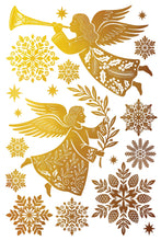 Load image into Gallery viewer, Angels Sing Metallic Foil Transfer 8x12 *Limited Holiday Release
