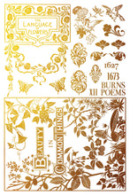 Load image into Gallery viewer, Athenaeum Metallic Foil Transfer 8x12 by Iron Orchid Designs
