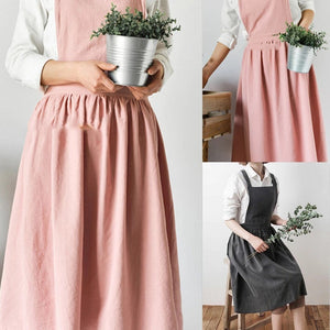 Vintage Style Cottage Core Tie Back Apron