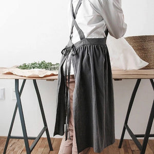 Vintage Style Cottage Core Tie Back Apron