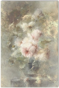 Blush Pink Distressed Rose Decoupage Paper 20x30 or 10x15