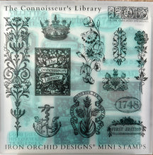 Load image into Gallery viewer, The Connoisseur's Library Stamp Set 6x6 by IOD
