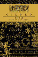 Load image into Gallery viewer, Tinsel Gilded Gold Foil Transfer 8x12 *Limited Holiday Release
