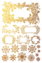 Load image into Gallery viewer, Tinsel Gilded Gold Foil Transfer 8x12 *Limited Holiday Release
