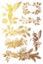 Load image into Gallery viewer, Tinsel Gilded Gold Foil Transfer 8x12 *Limited Holiday Release
