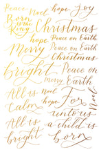 Load image into Gallery viewer, Tinsel Gilded Gold Foil Transfer 8x12 *Limited Holiday Release
