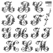 Load image into Gallery viewer, Dessins de Broderie Labels Stamp Set 6x6 by IOD
