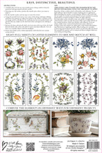 Load image into Gallery viewer, Fairytale Florals Decor Transfers 8 x 12
