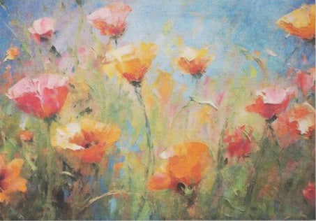 Field of Flowers Decoupage Paper 14x20