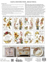 Load image into Gallery viewer, Flowers by the Poets Rub on Transfer Set by IOD
