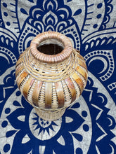Load image into Gallery viewer, Vintage Bamboo and Rattan Vase with Silk Floral - September Live Sale 2026

