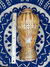 Load image into Gallery viewer, Vintage Bamboo and Rattan Vase with Silk Floral - September Live Sale 2026
