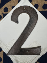 Load image into Gallery viewer, Rustic Cast Iron House Number "2" - September Live Sale 2026
