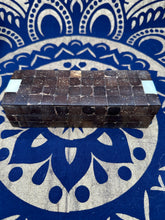 Load image into Gallery viewer, Vintage Handcrafted Coconut Shell Mosaic Tile Trinket Box - September Live Sale 2026

