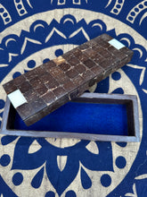 Load image into Gallery viewer, Vintage Handcrafted Coconut Shell Mosaic Tile Trinket Box - September Live Sale 2026
