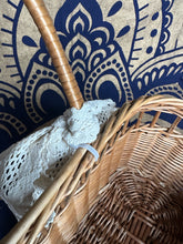 Load image into Gallery viewer, Vintage Woven Wicker Basket with Handles - September Live Sale 2026
