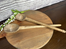 Load image into Gallery viewer, Antique Hand Carved Wood Spoon Set
