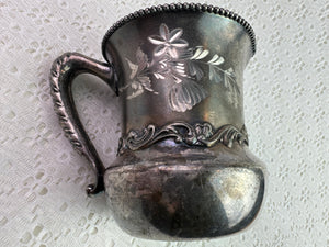 Vintage Poole Silver Co. 922 Quadrup E Plate Etched Creamer