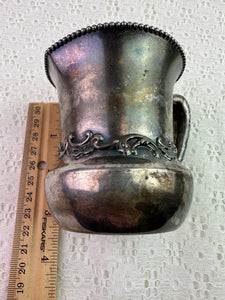 Vintage Poole Silver Co. 922 Quadrup E Plate Etched Creamer