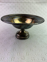 Load image into Gallery viewer, Vintage Tarnished Silver Riser Bowl
