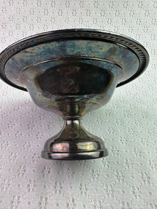 Vintage Tarnished Silver Riser Bowl