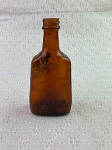 Vintage Amber Bottle